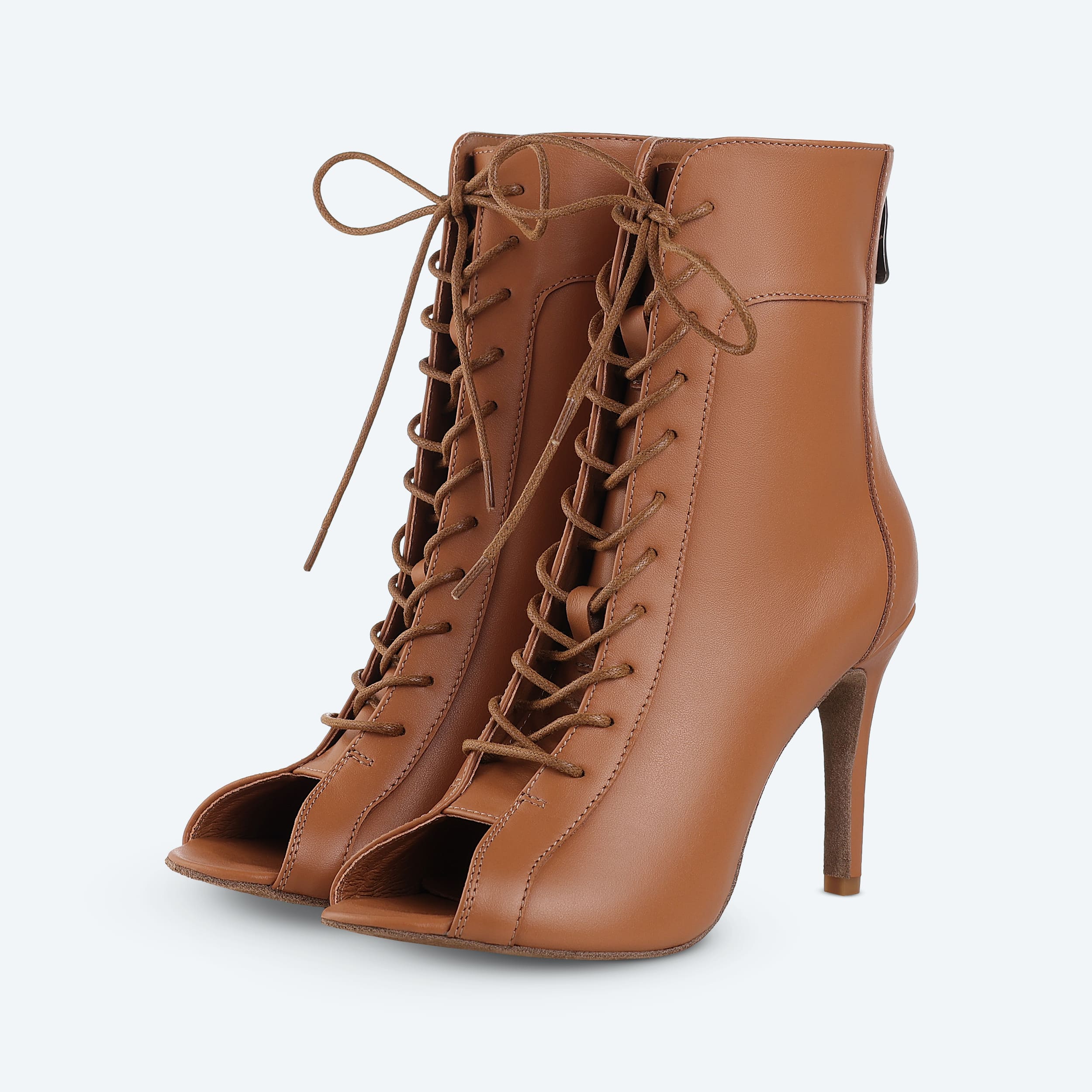Caramel Heels – boty High Heel kožený (9 cm)
