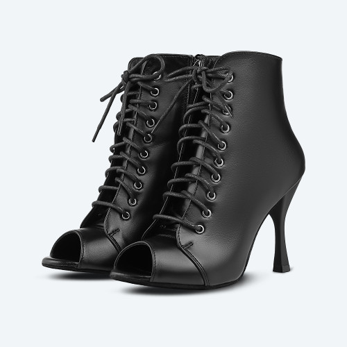 Kick Heels – Leather High Heel Bootie (heel 9 cm)