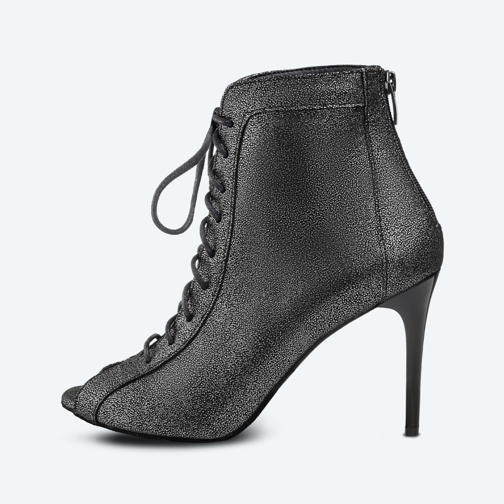 New York – Leather High Heel Bootie (heel 9 cm) - 4