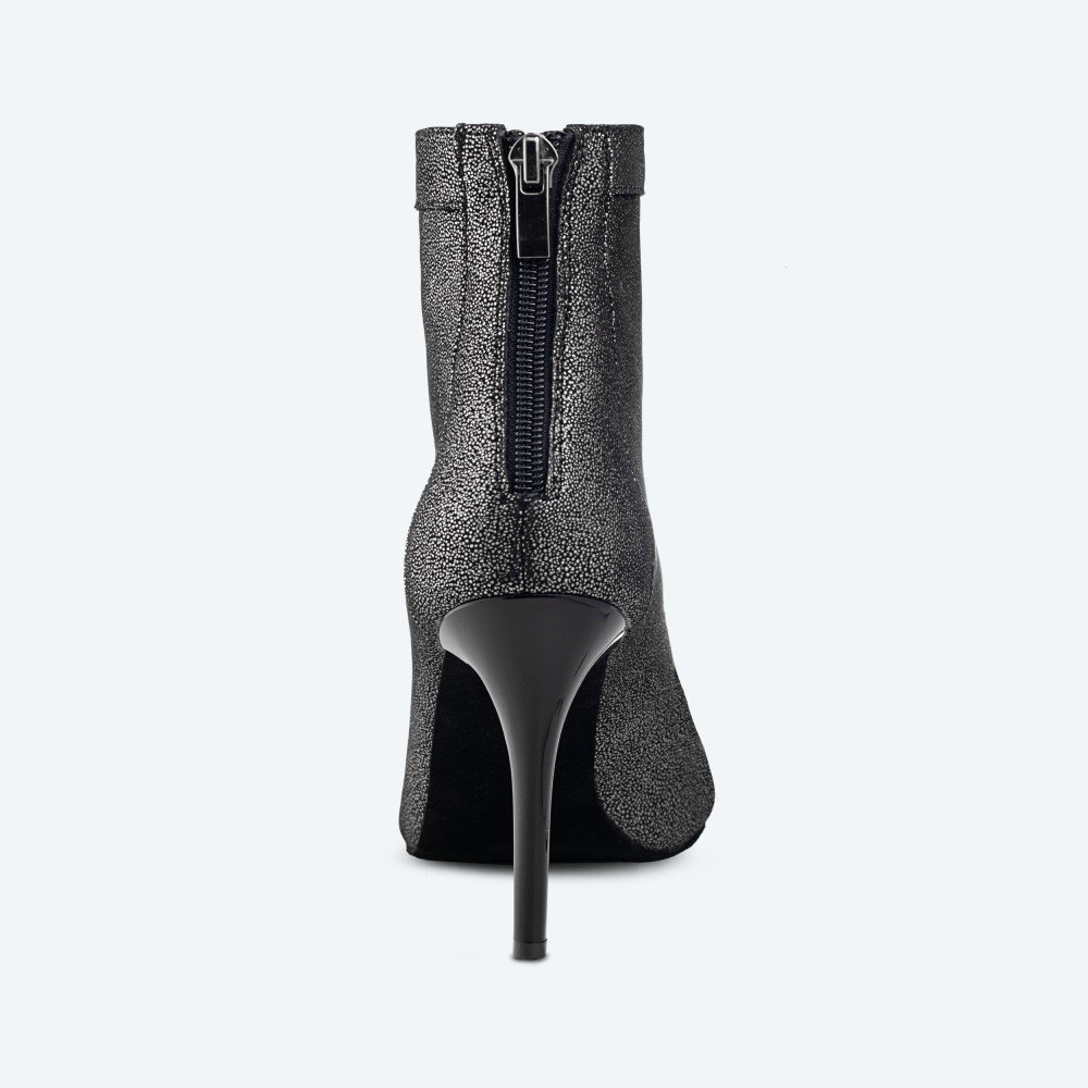 New York – Leather High Heel Bootie (heel 9 cm) - 3